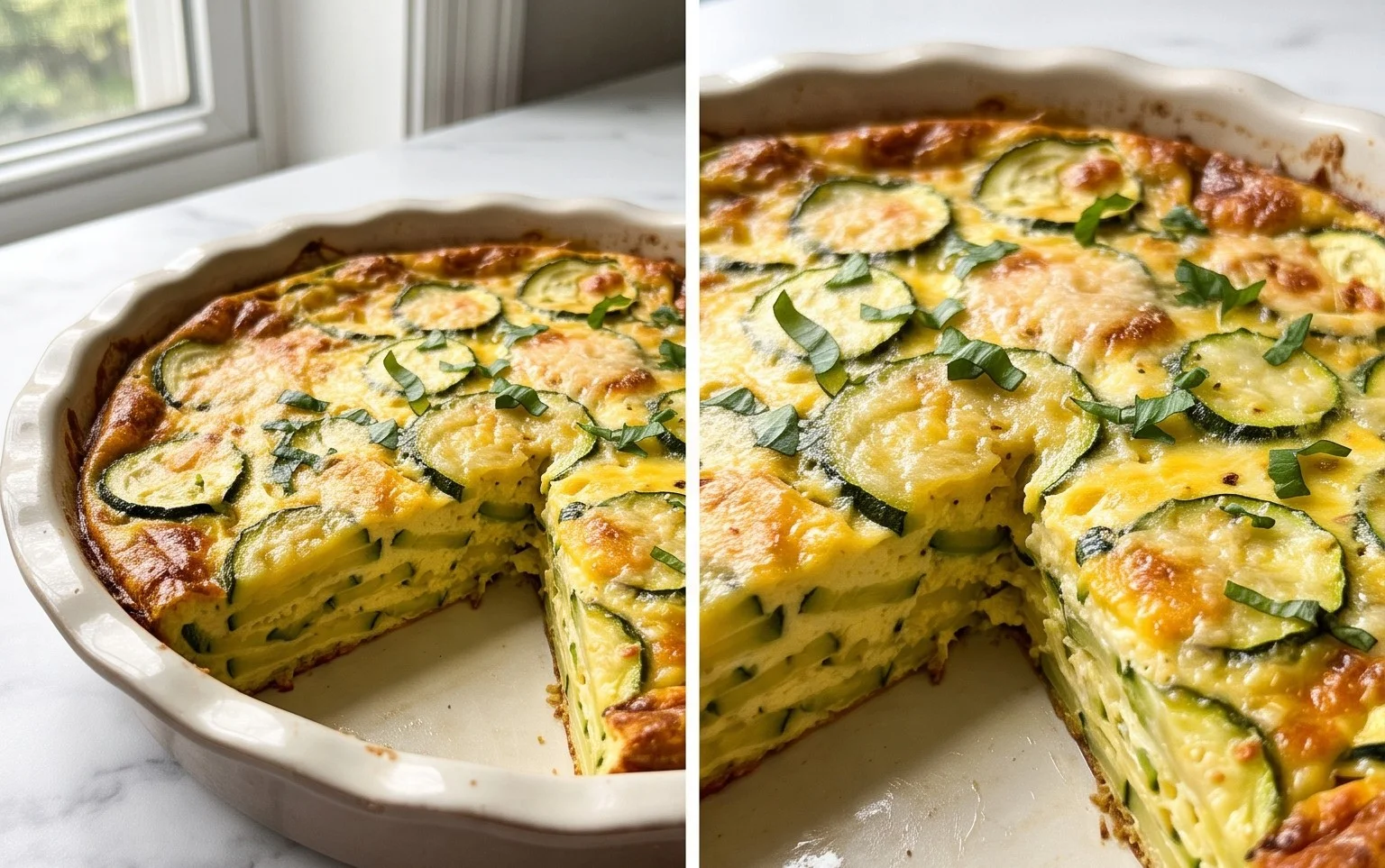 Leichter Zucchini Kuchen: Krustenlos & Sommerlich