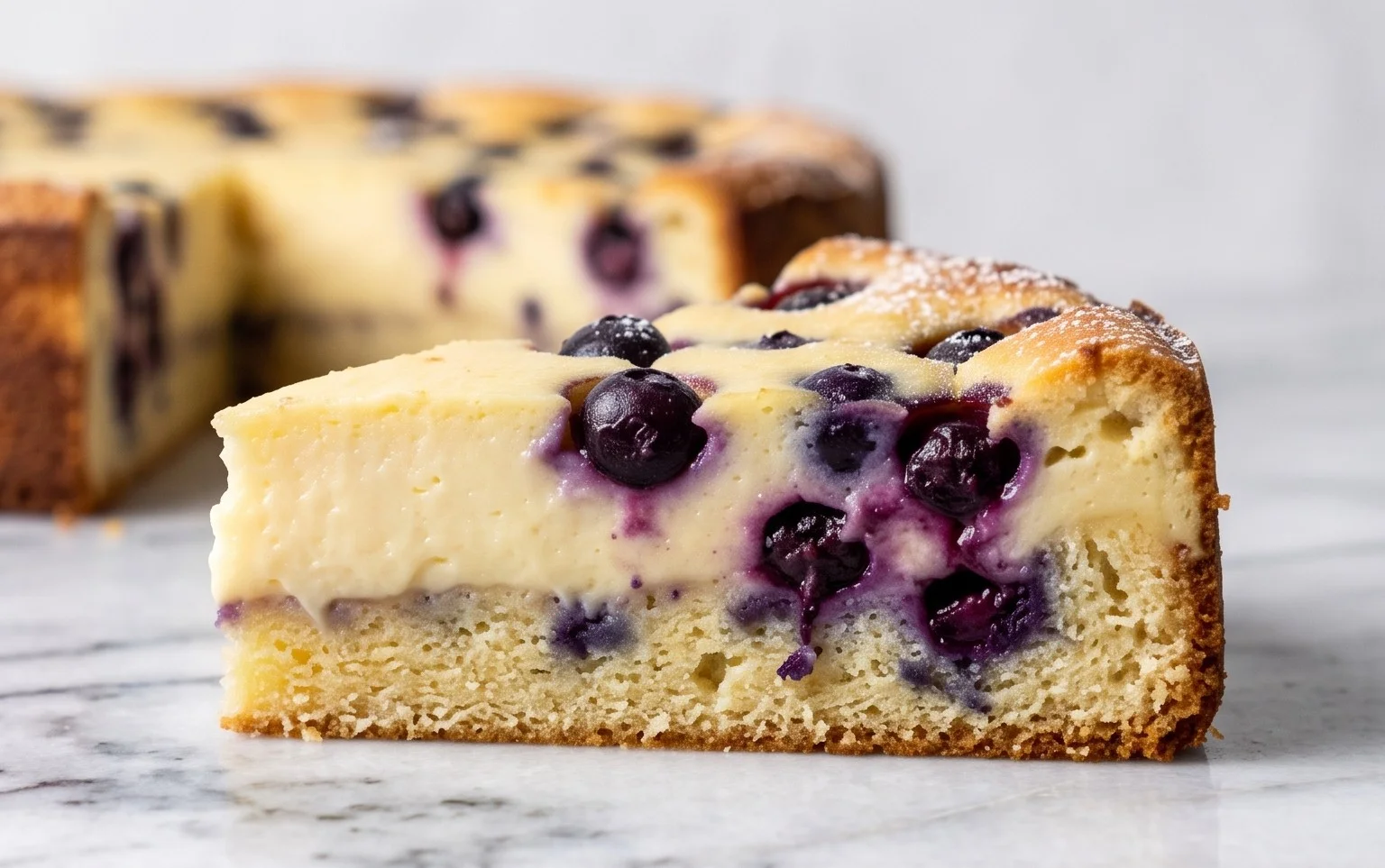 Puddingkuchen mit Heidelbeeren: Saftig & köstlich